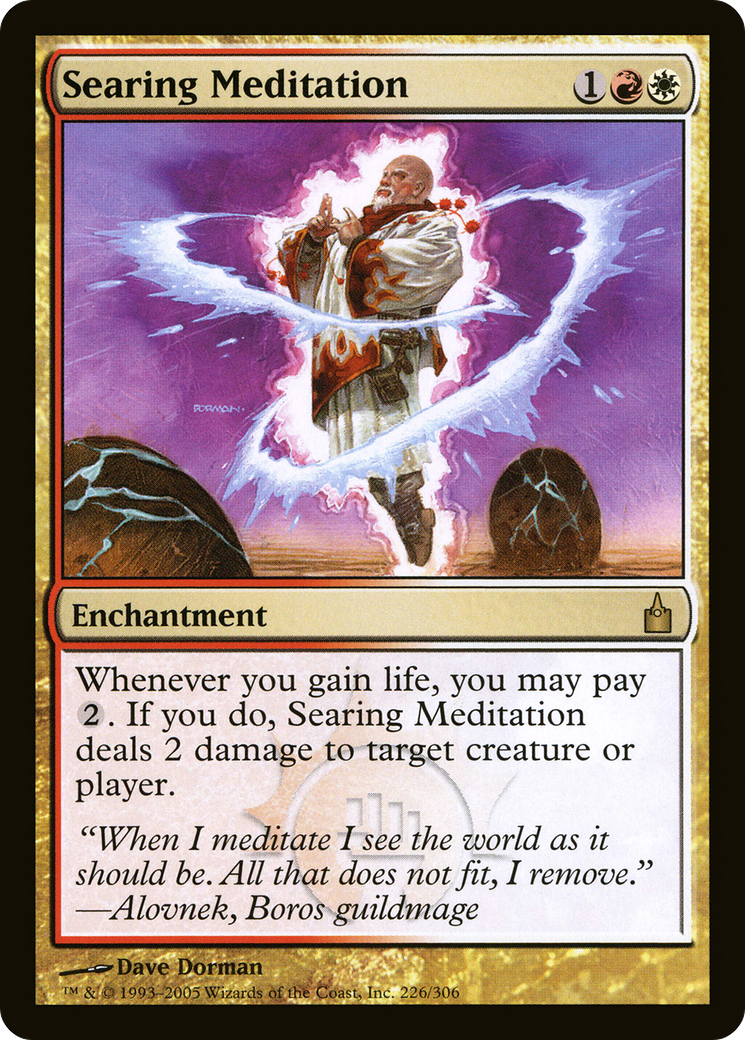 Image of Searing Meditation (RAV-226) - Ravnica: City of Guilds