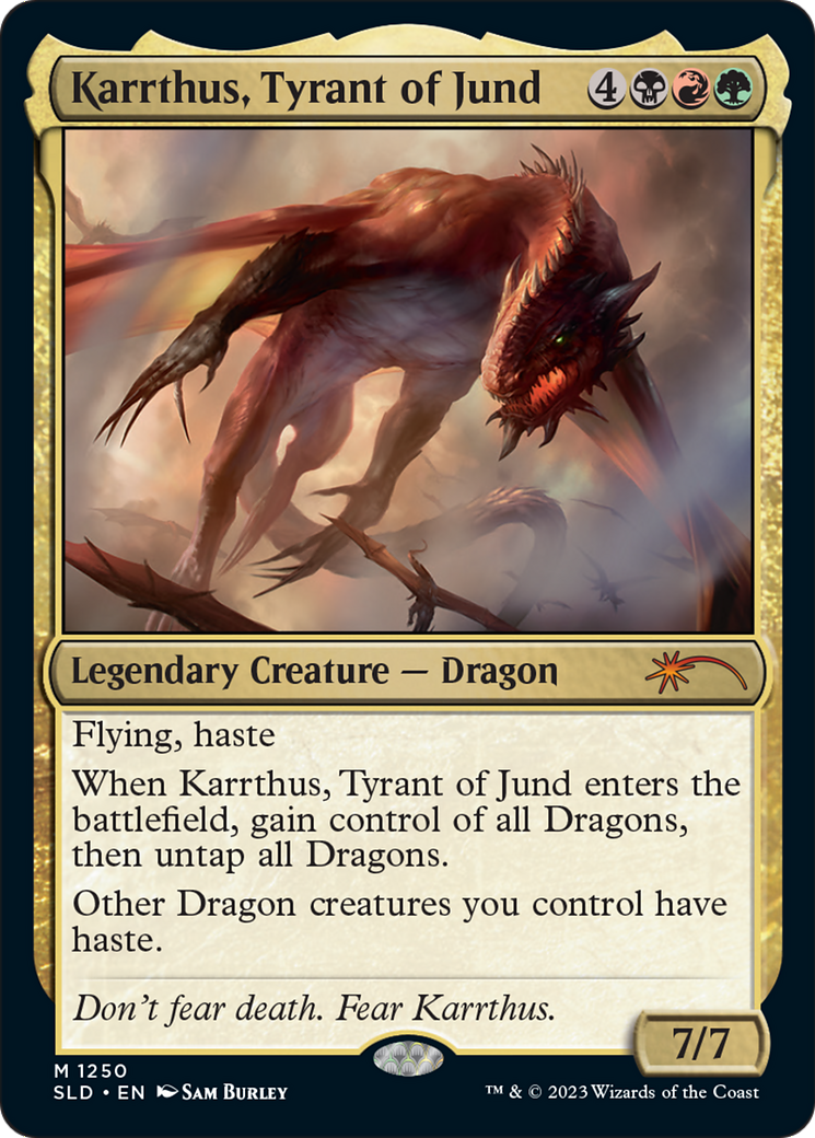 Image of Karrthus, Tyrant of Jund (SLD-1250) - Secret Lair Drop Foil