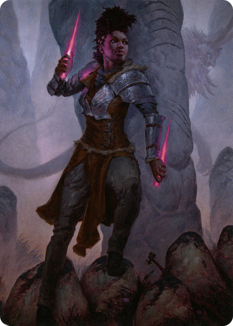 Image of Kaya the Inexorable // Kaya the Inexorable (ASKHM-058) - Art Series: Kaldheim (Borderless)
