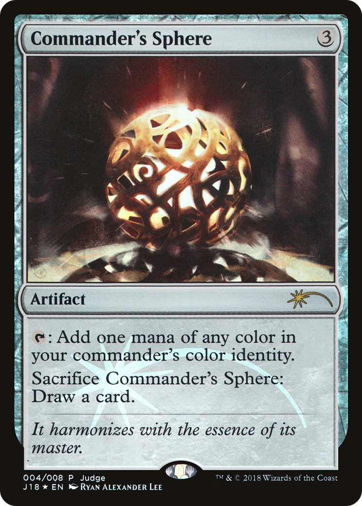Image of Commander's Sphere (JDG-004) - Judge Gift Cards 2018 Foil