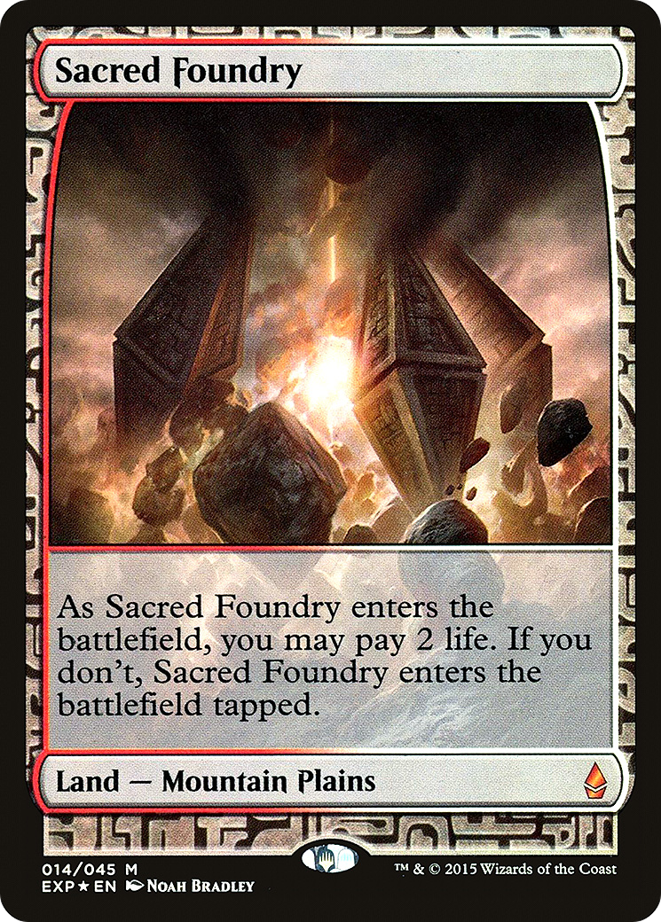 Image of Sacred Foundry (EXP-014) - Zendikar Expeditions Foil