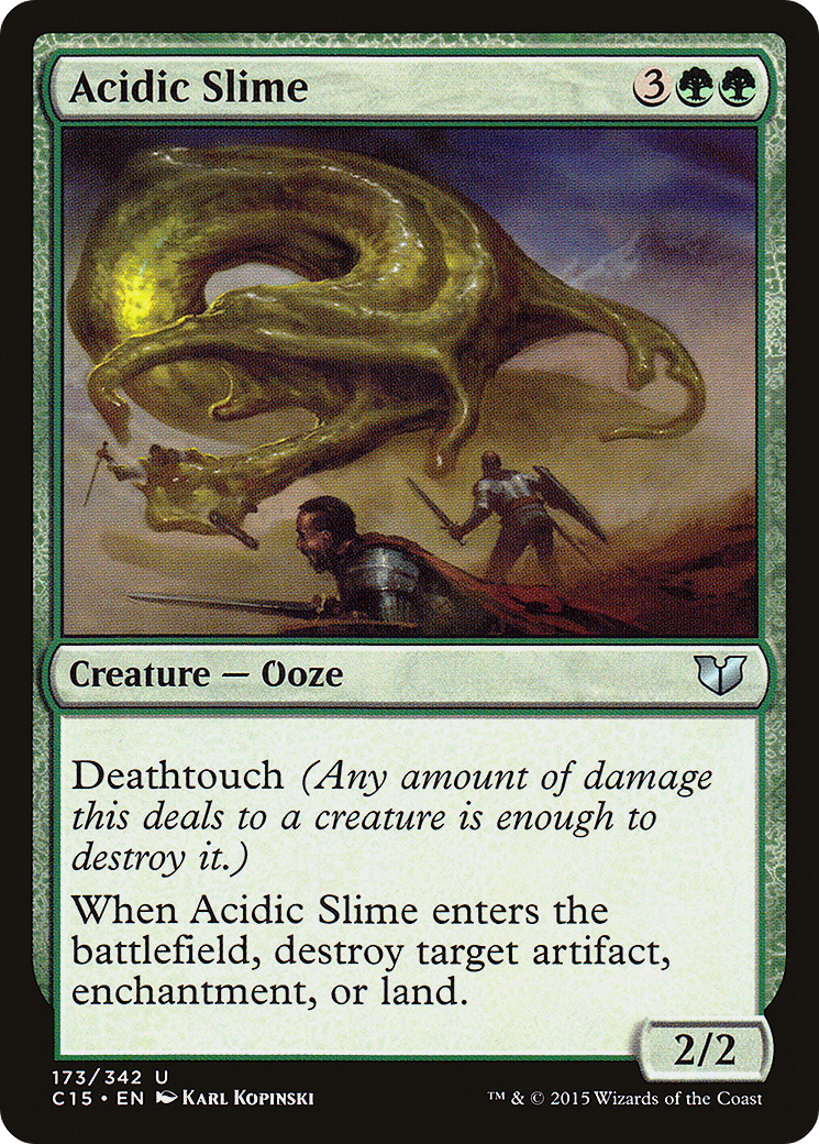 Image of Acidic Slime (C15-173) - Commander 2015