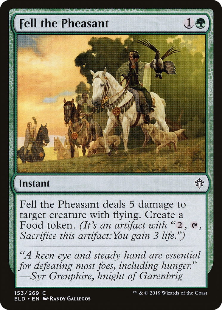 Image of Fell the Pheasant (ELD-153) - Throne of Eldraine