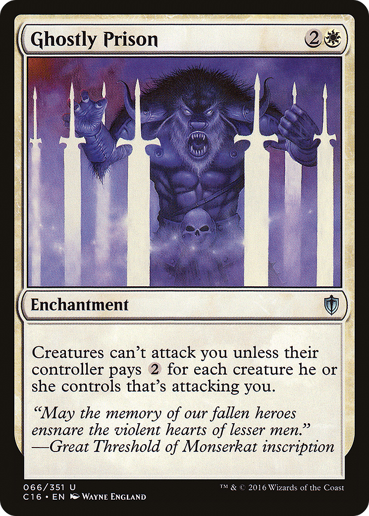 Image of Ghostly Prison (C16-066) - Commander 2016