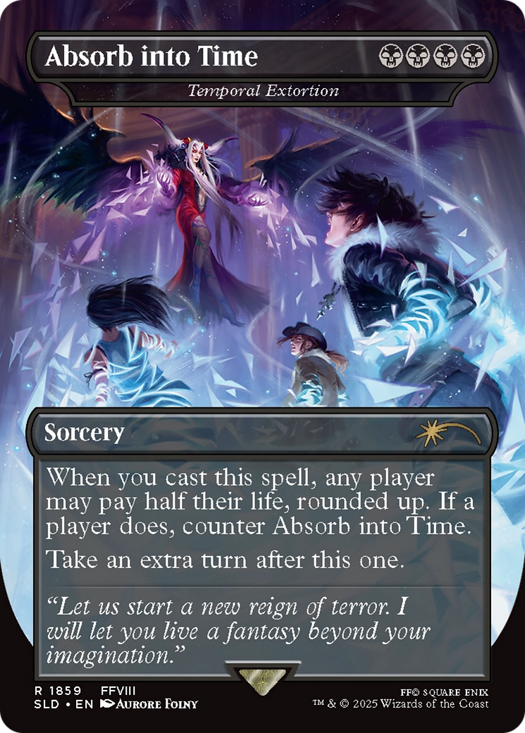 Image of Absorb into Time - Temporal Extortion (SLD-1859) - Secret Lair Drop / Absorb into Time (Borderless)