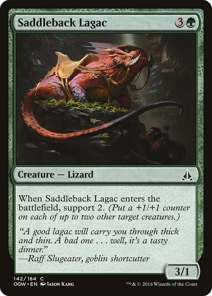Image of Saddleback Lagac (OGW-142) - Oath of the Gatewatch Foil
