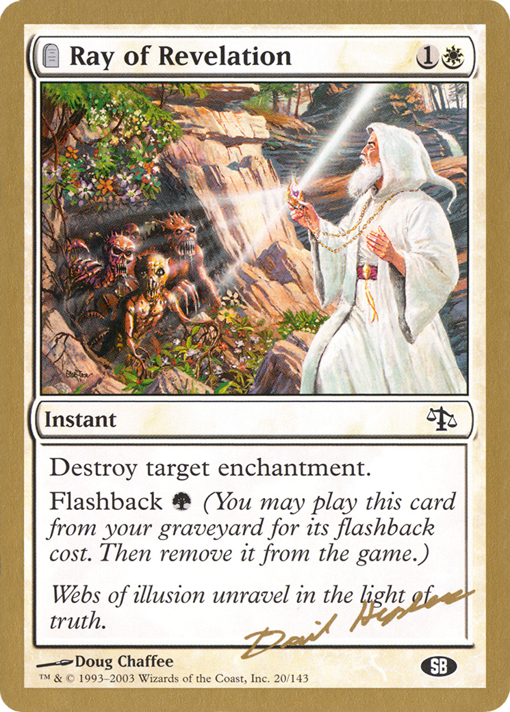 Image of Ray of Revelation - 2003 Dave Humpherys (JUD) (SB) (WCD-) - World Championship Decks 2003: (tombstone)