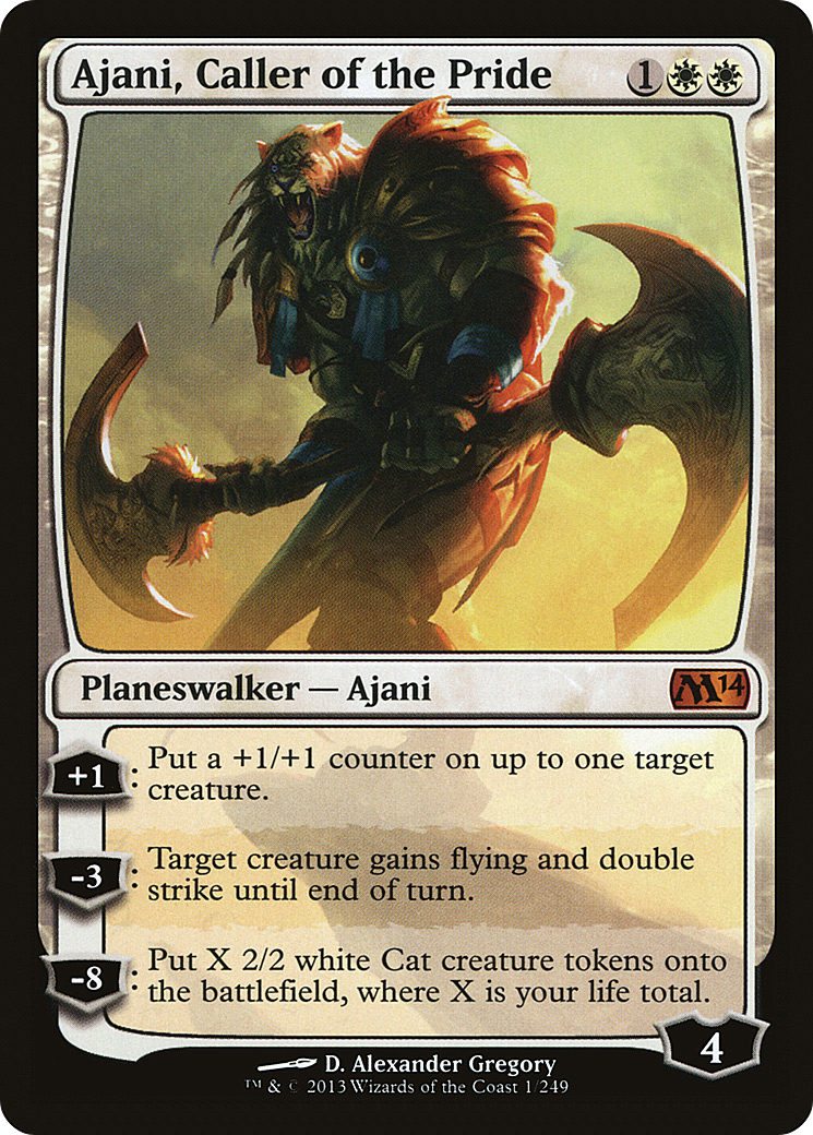 Image of Ajani, Caller of the Pride (M14-001) - Magic 2014 Foil