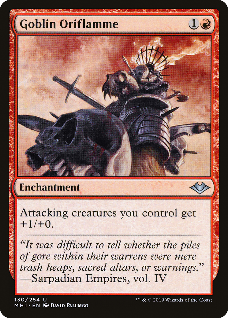 Image of Goblin Oriflamme (MH1-130) - Modern Horizons Foil