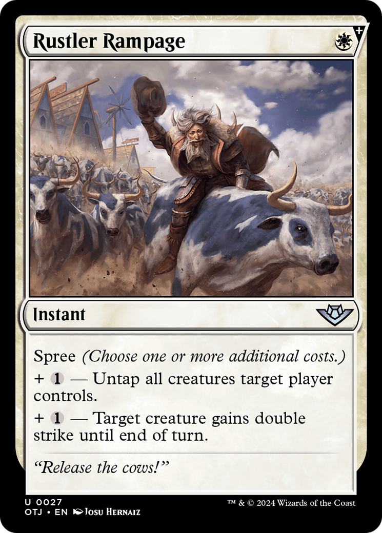 Image of Rustler Rampage (OTJ-027) - Outlaws of Thunder Junction: (spree) Foil