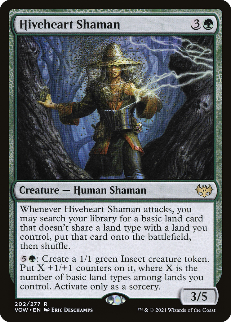 Image of Hiveheart Shaman (VOW-202) - Innistrad: Crimson Vow Foil