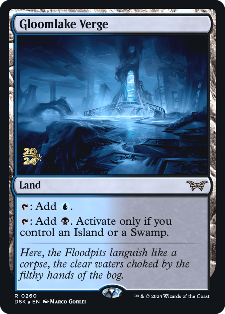Image of Gloomlake Verge (PRE-260) - Duskmourn: House of Horror Promos Foil