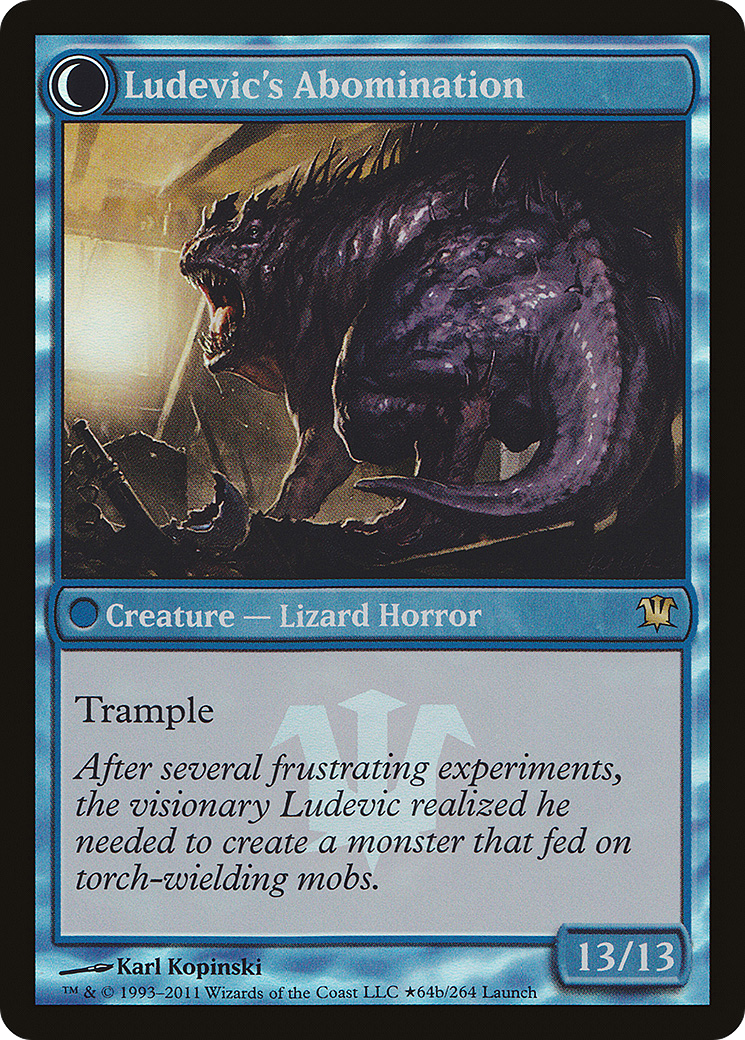 Image of Ludevic's Test Subject (LARP-064) - Innistrad Promos: (Double Faced Transform) Foil