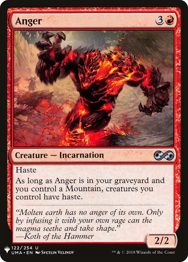 Image of Anger (LIST-122) - The List
