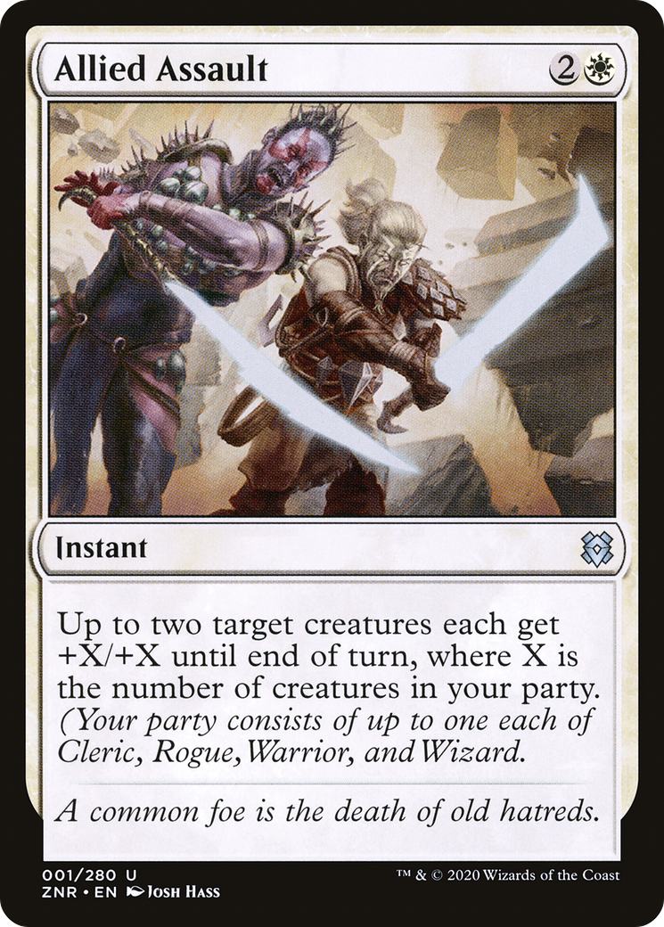 Image of Allied Assault (ZNR-001) - Zendikar Rising Foil