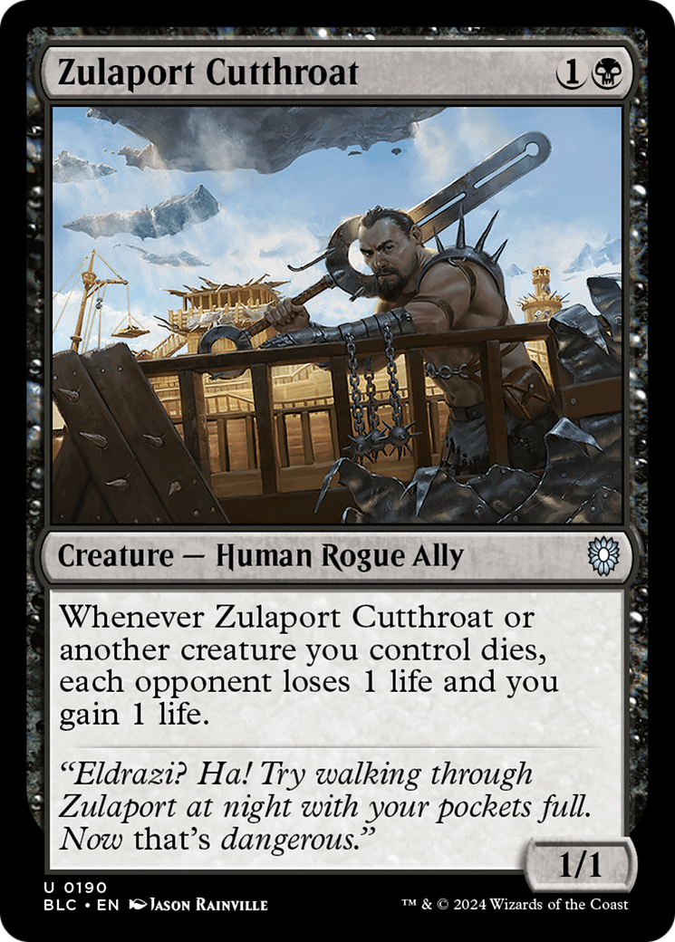 Image of Zulaport Cutthroat (BLC-190) - Bloomburrow Commander