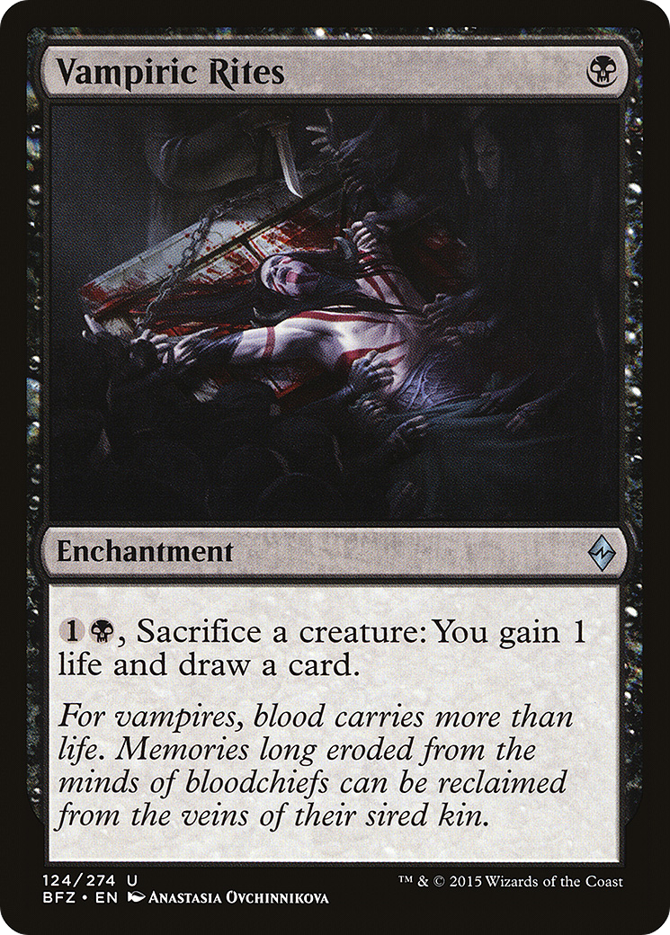 Image of Vampiric Rites (BFZ-124) - Battle for Zendikar