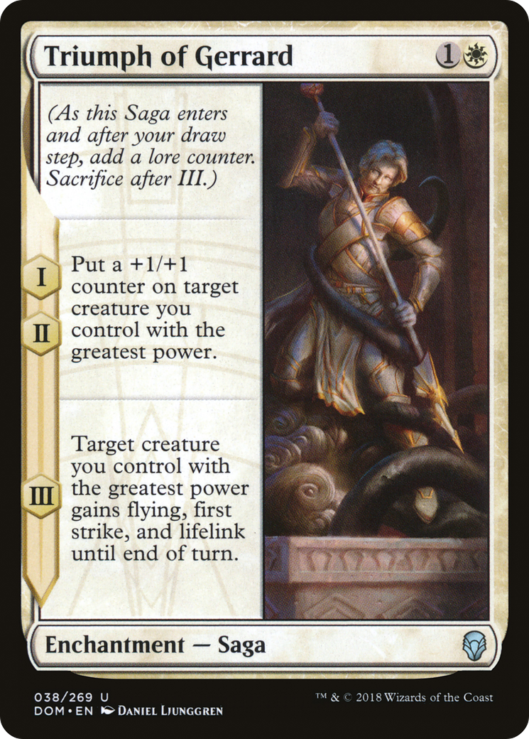 Image of Triumph of Gerrard (DOM-038) - Dominaria