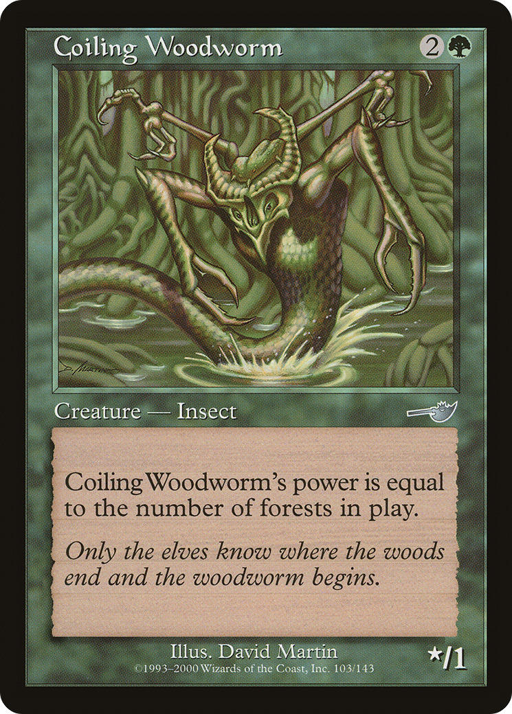 Image of Coiling Woodworm (NMS-103) - Nemesis Foil