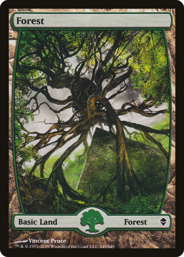 Image of Forest (249) - Full Art (ZEN-249) - Zendikar Foil