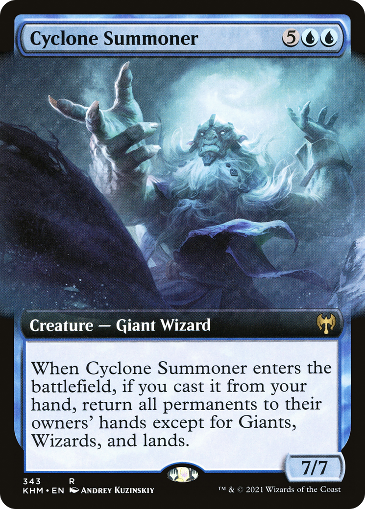 Image of Cyclone Summoner (Extended Art) (KHM-343) - Kaldheim: (Extended Art) Foil