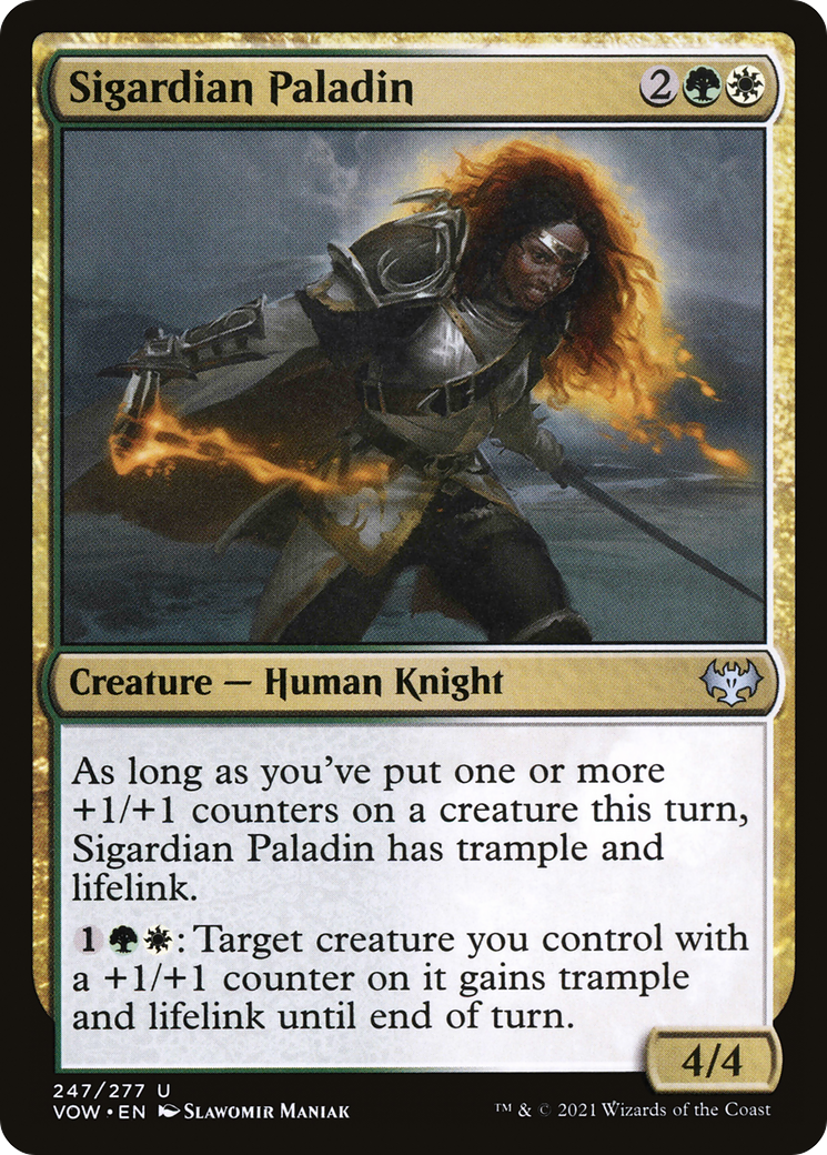 Image of Sigardian Paladin (VOW-247) - Innistrad: Crimson Vow Foil