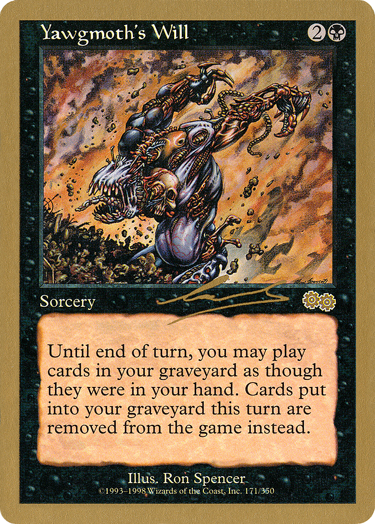 Image of Yawgmoth's Will - 2000 Nicolas Labarre (USG) (WCD-) - World Championship Decks 2000