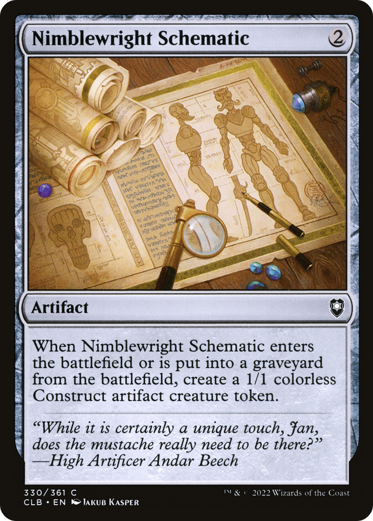 Image of Nimblewright Schematic (CLB-330) - Commander Legends: Battle for Baldur's Gate