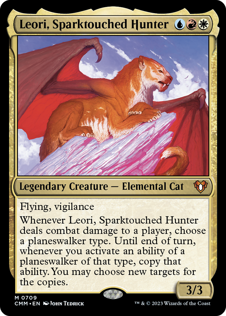 Image of Leori, Sparktouched Hunter (CMM-709) - Commander Masters Foil