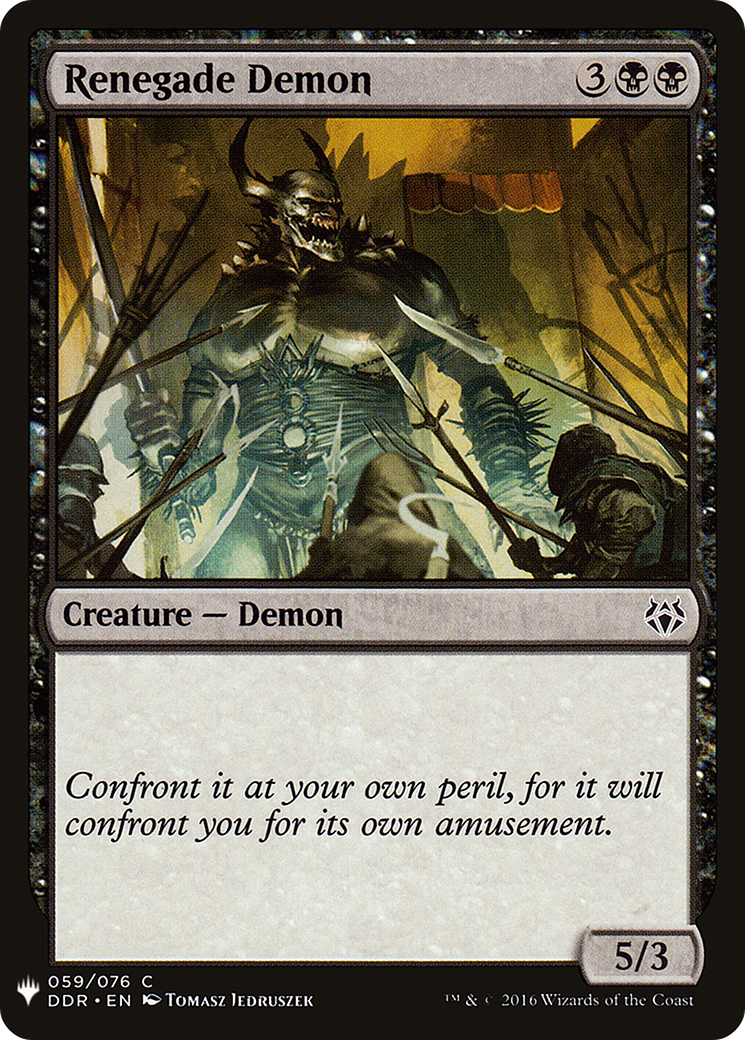 Image of Renegade Demon (LIST-059) - The List