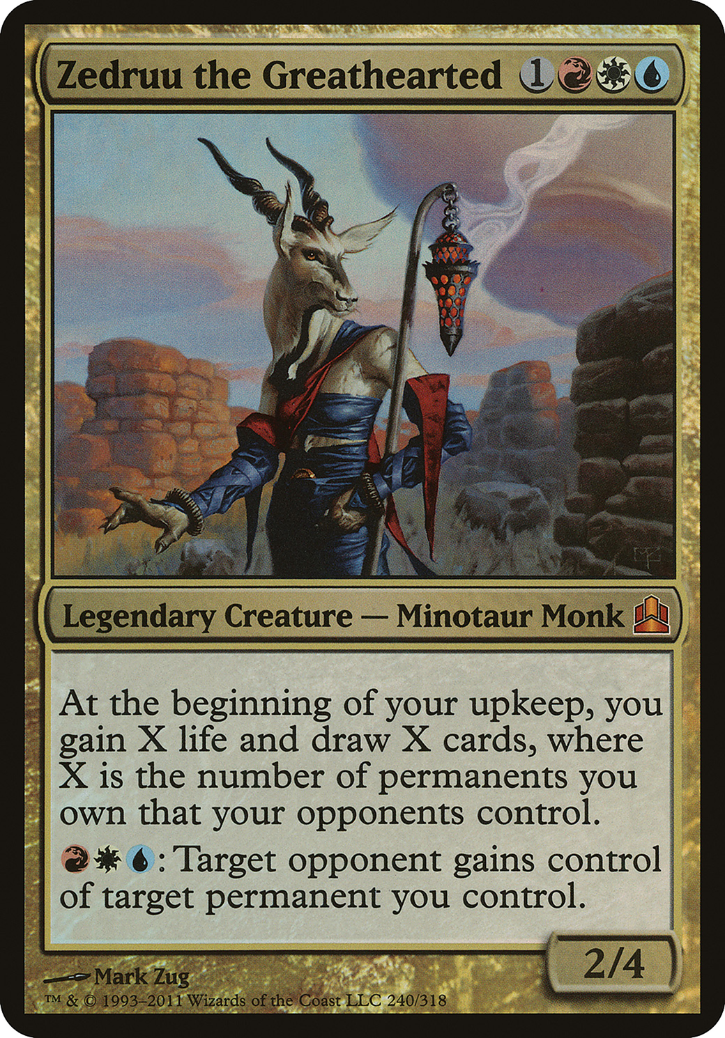 Image of Zedruu the Greathearted (Commander) (OVER-) - Commander 2011 Oversized Foil