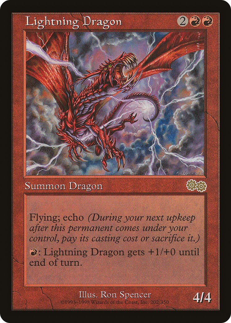 Image of Lightning Dragon (USG-202) - Urza's Saga
