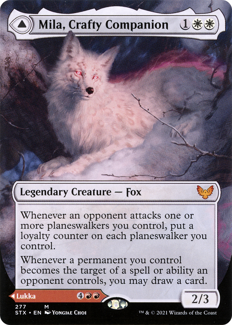 Image of Mila, Crafty Companion (Borderless) (STX-277) - Strixhaven: School of Mages (Borderless) Foil
