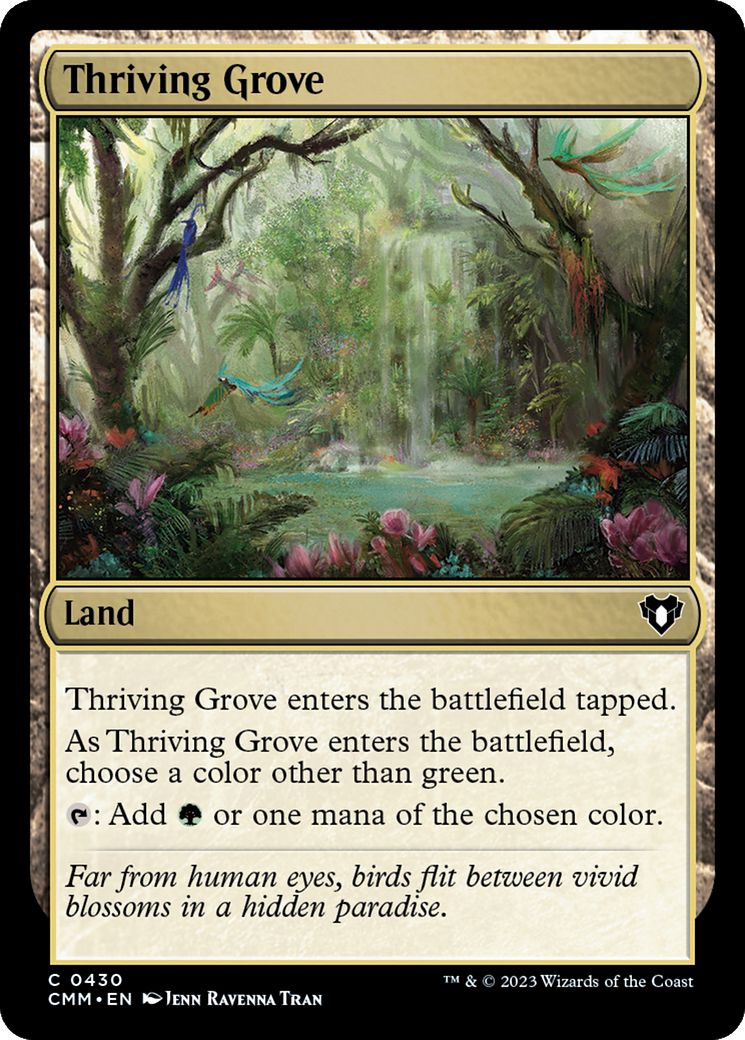 Image of Thriving Grove (CMM-430) - Commander Masters Foil