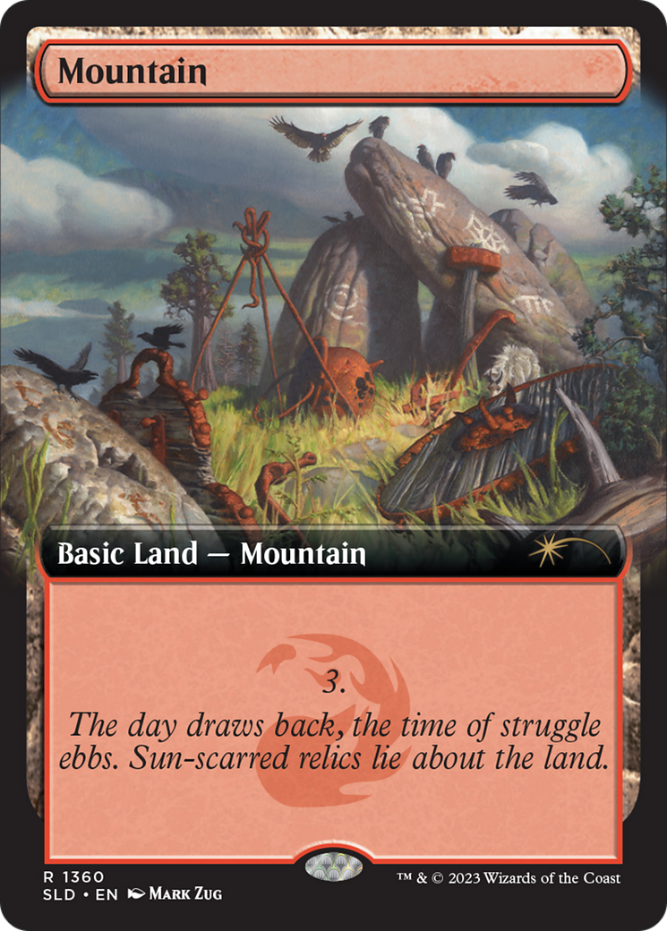 Image of Mountain (1360) (SLD-1360) - Secret Lair Drop: (Extended Art)