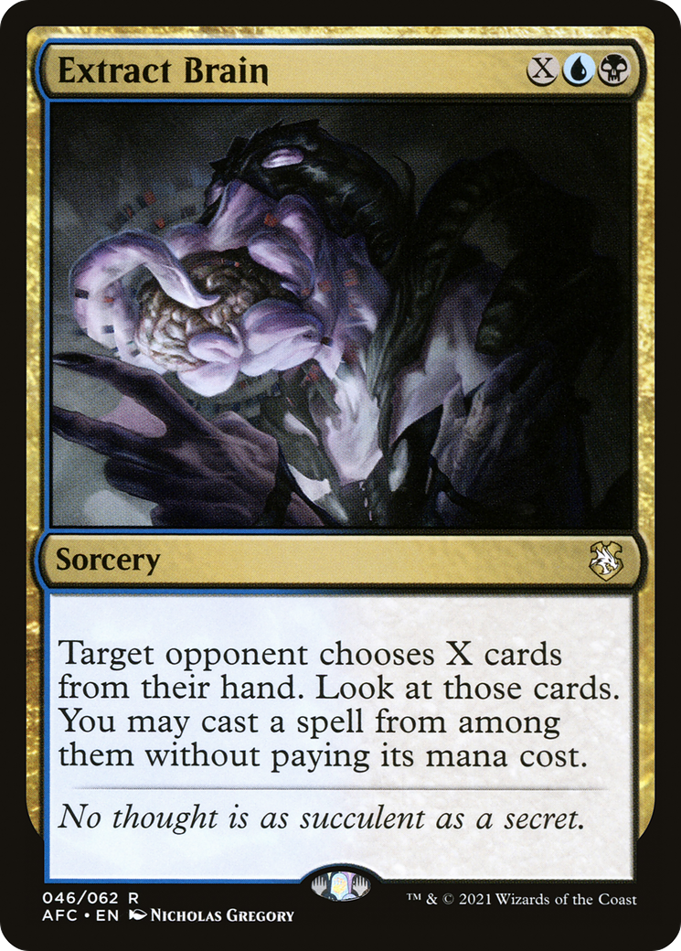 Image of Extract Brain (AFC-046) - Forgotten Realms Commander