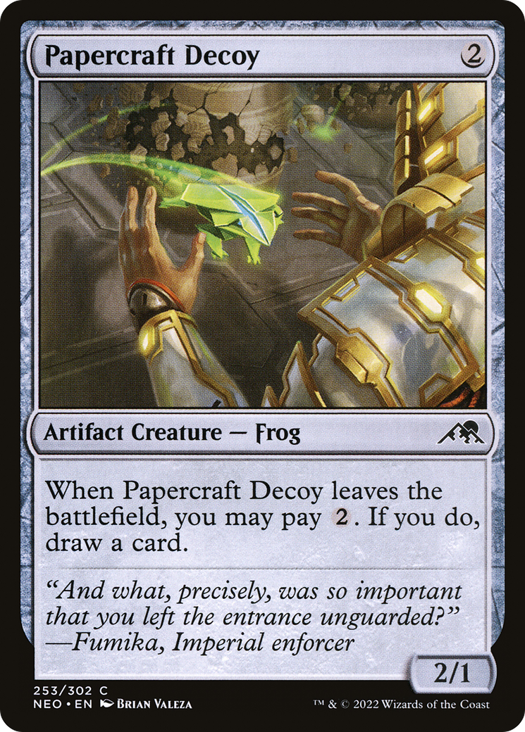 Image of Papercraft Decoy (NEO-253) - Kamigawa: Neon Dynasty Foil