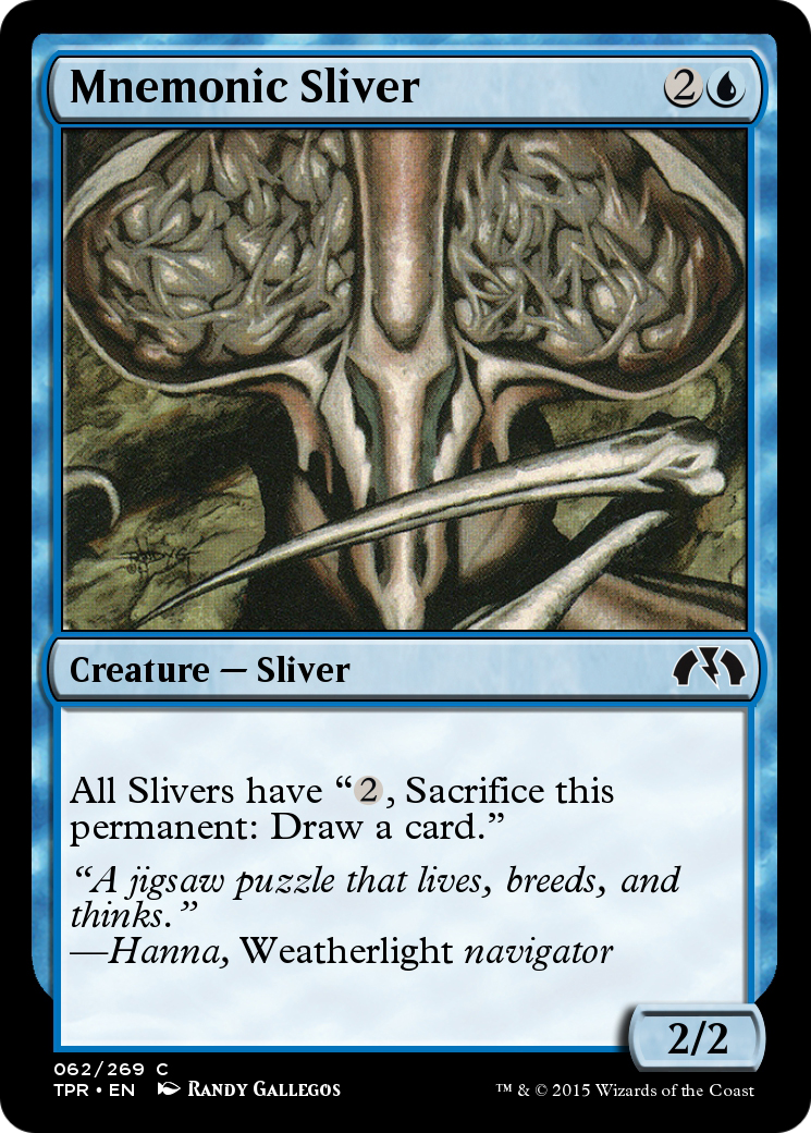 Image of Mnemonic Sliver (TPR-062) - Tempest Remastered Foil