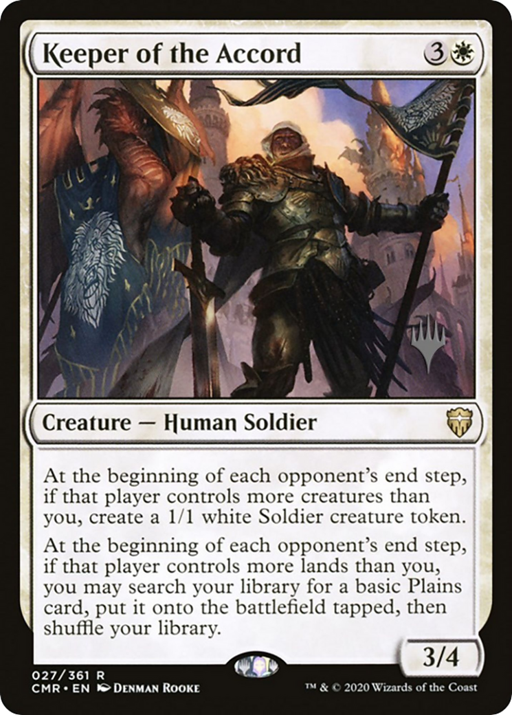 Image of Keeper of the Accord (PPMKM-027) - Commander Legends Promos Foil