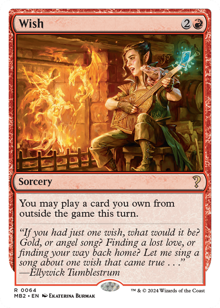 Image of Wish (White Border) (MB2-064) - Mystery Booster 2