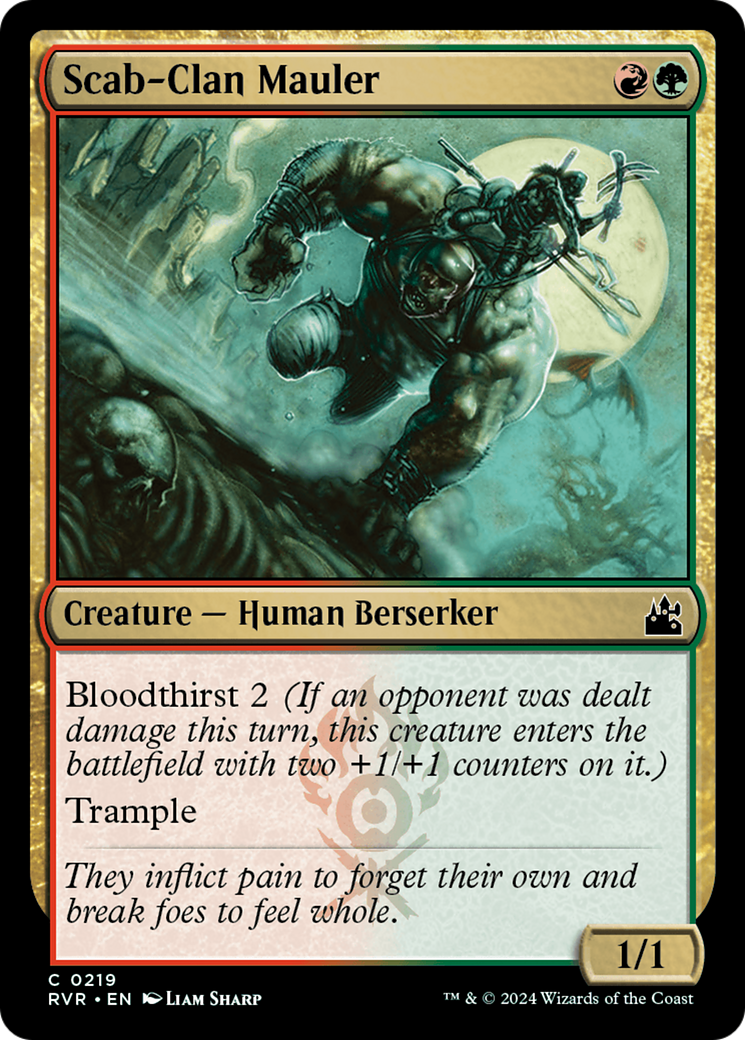 Image of Scab-Clan Mauler (RVR-219) - Ravnica Remastered Foil