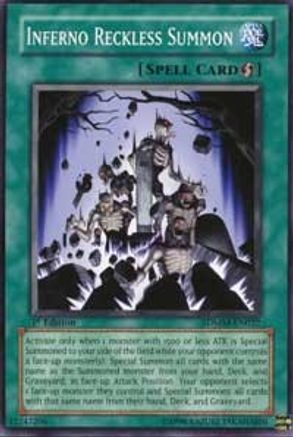 Image of Inferno Reckless Summon (SDMM-EN027) - Structure Deck: Machina Mayhem Unlimited