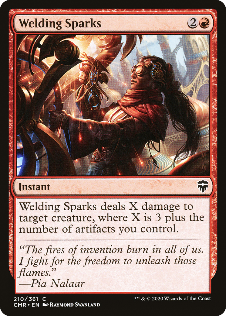 Image of Welding Sparks (CMR-210) - Commander Legends Foil