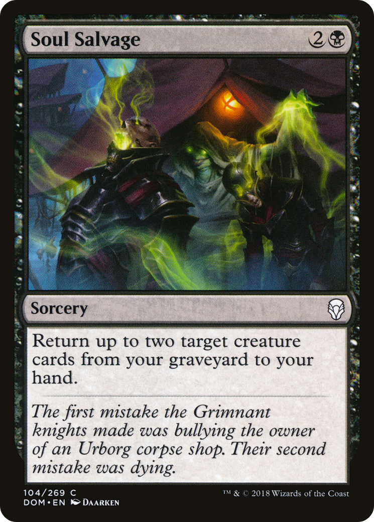 Image of Soul Salvage (DOM-104) - Dominaria Foil