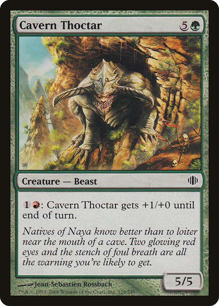 Image of Cavern Thoctar (ALA-125) - Shards of Alara Foil