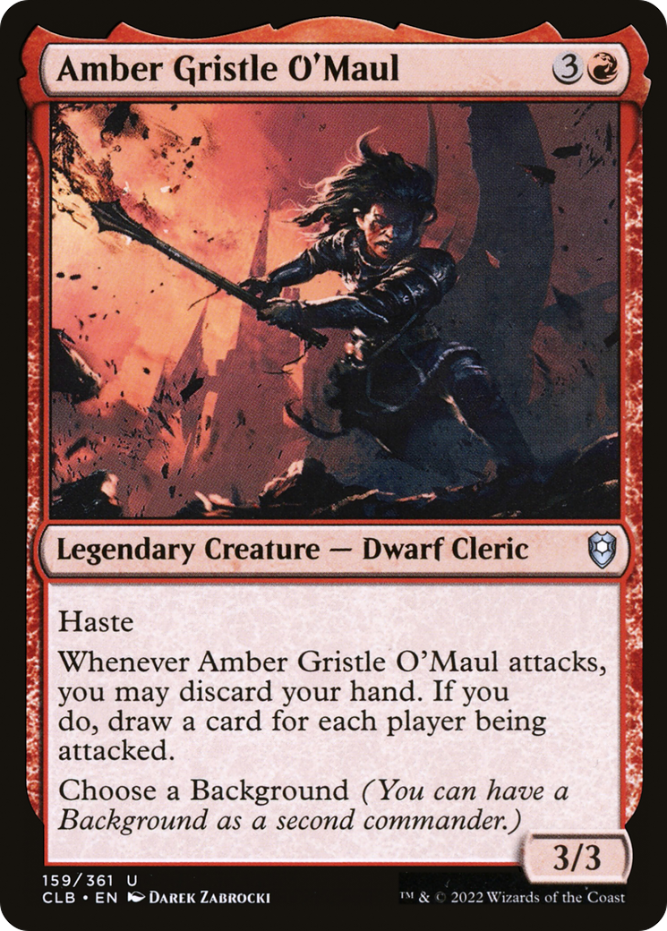 Image of Amber Gristle O'Maul (CLB-159) - Commander Legends: Battle for Baldur's Gate