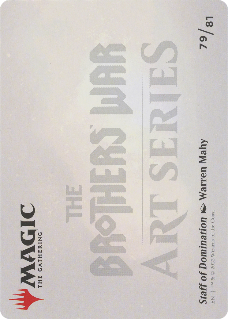 Image of Staff of Domination // Staff of Domination (ABRO-079) - The Brothers' War Art Series (Borderless) Foil