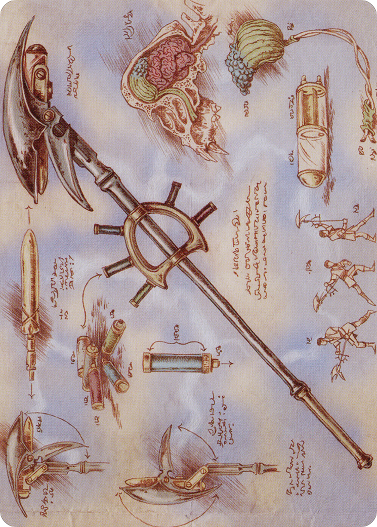 Image of Staff of Domination // Staff of Domination (ABRO-079) - The Brothers' War Art Series (Borderless) Foil