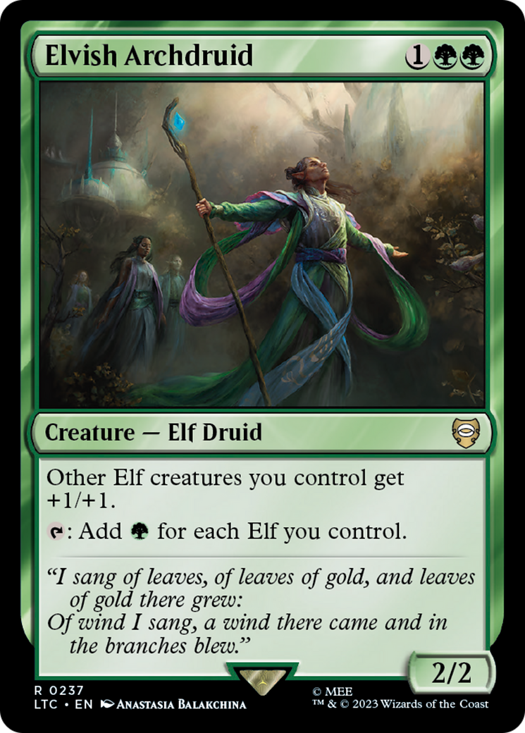 Image of Elvish Archdruid (LTC-237) - Tales of Middle-earth Commander