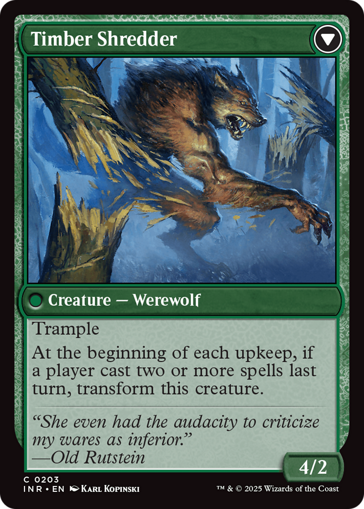 Image of Hinterland Logger (INR-203) - Innistrad Remastered Foil